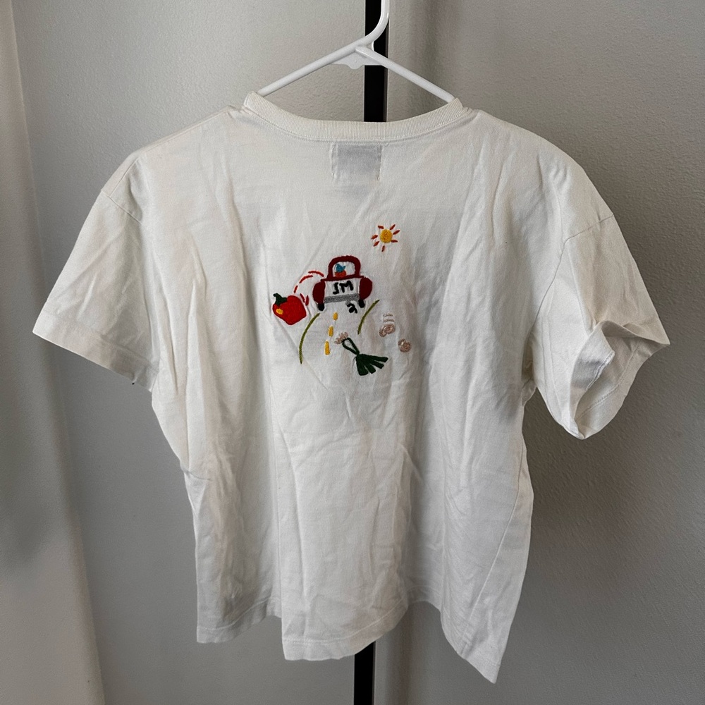 Swan magic size small cotton hand embroidered vintage shirt - Picture 4 of 4